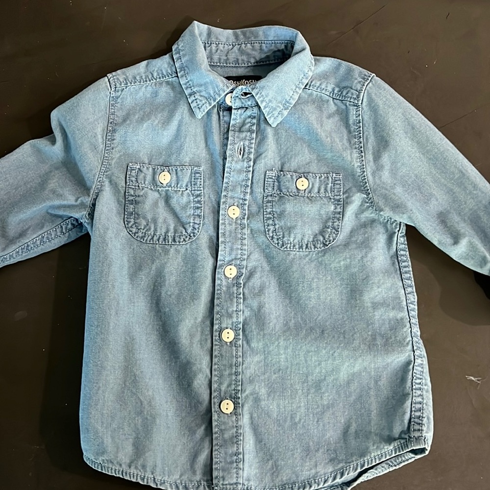Oshkosh 3T denim button down shirt